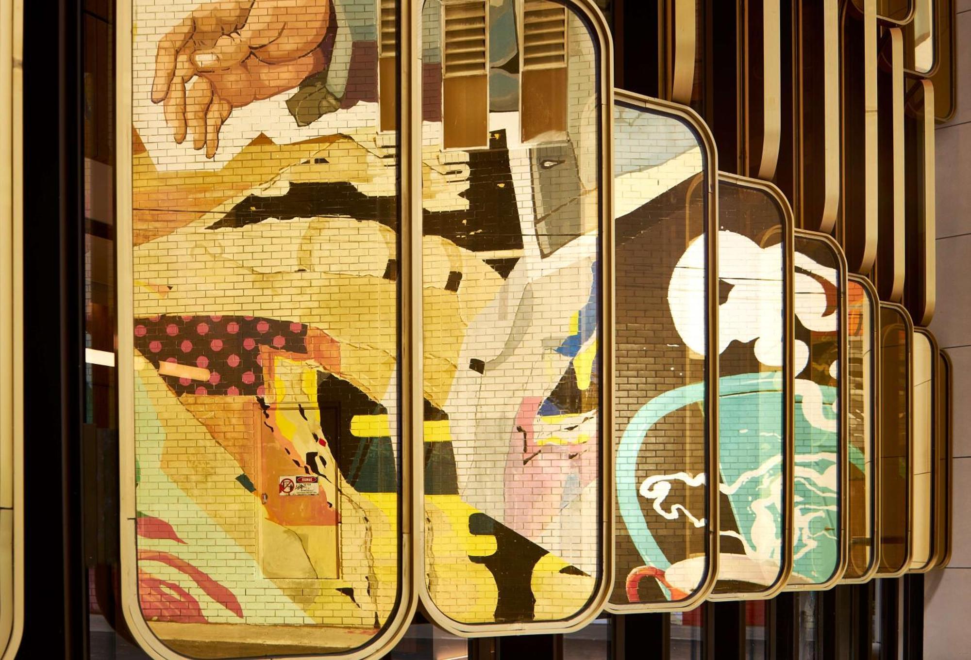 Hilton Melbourne Little Queen Street Εξωτερικό φωτογραφία The 1960s mural
