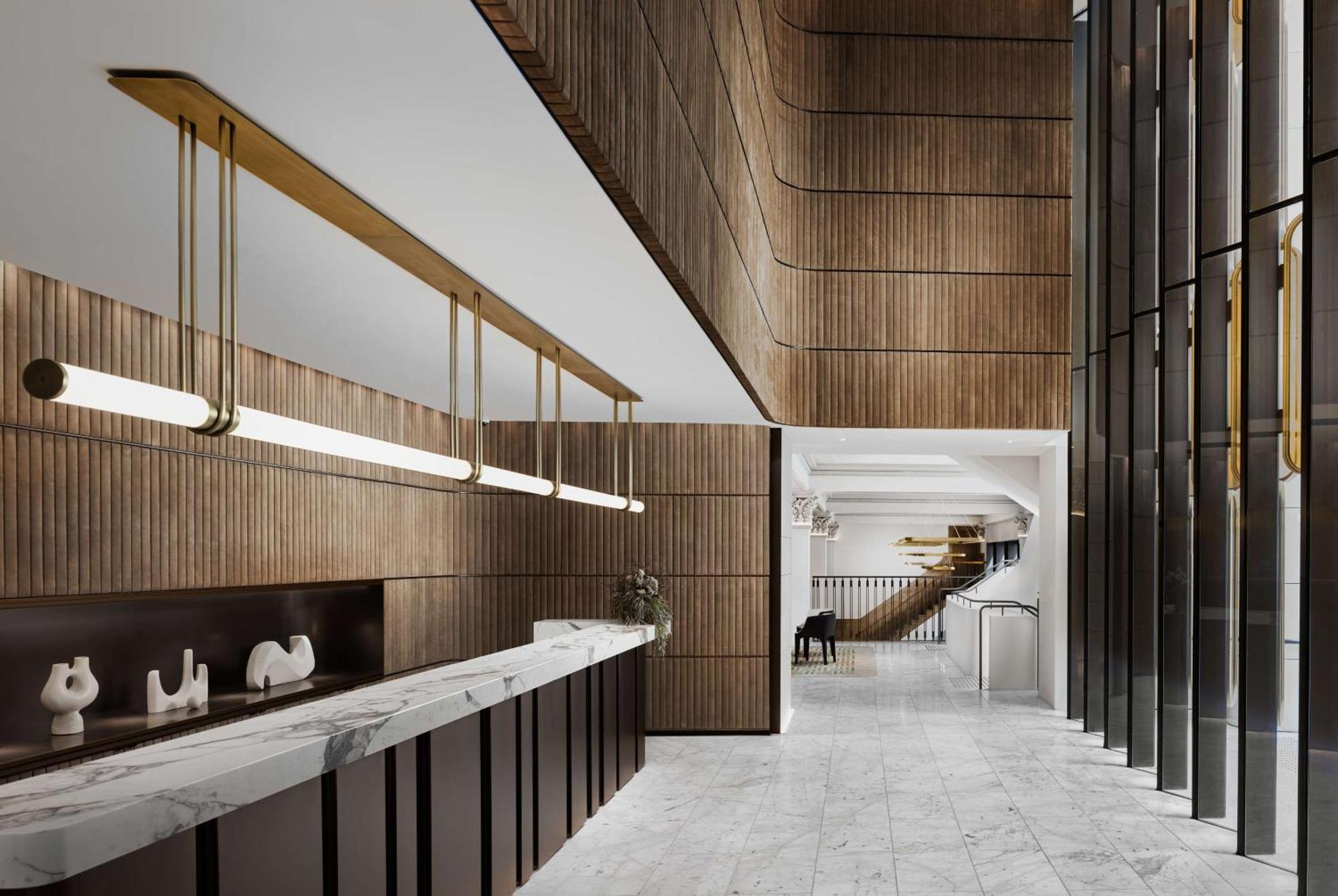 Hilton Melbourne Little Queen Street Εξωτερικό φωτογραφία The interior of the new building
